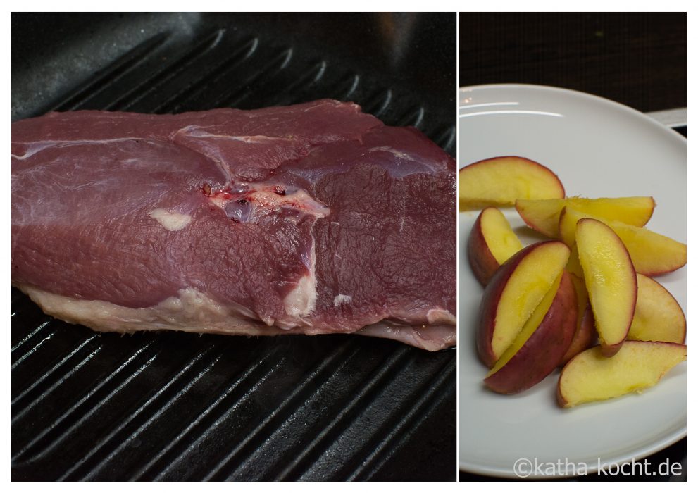 Entenbrust mit Rotkohl und Klößen - Katha-kocht!