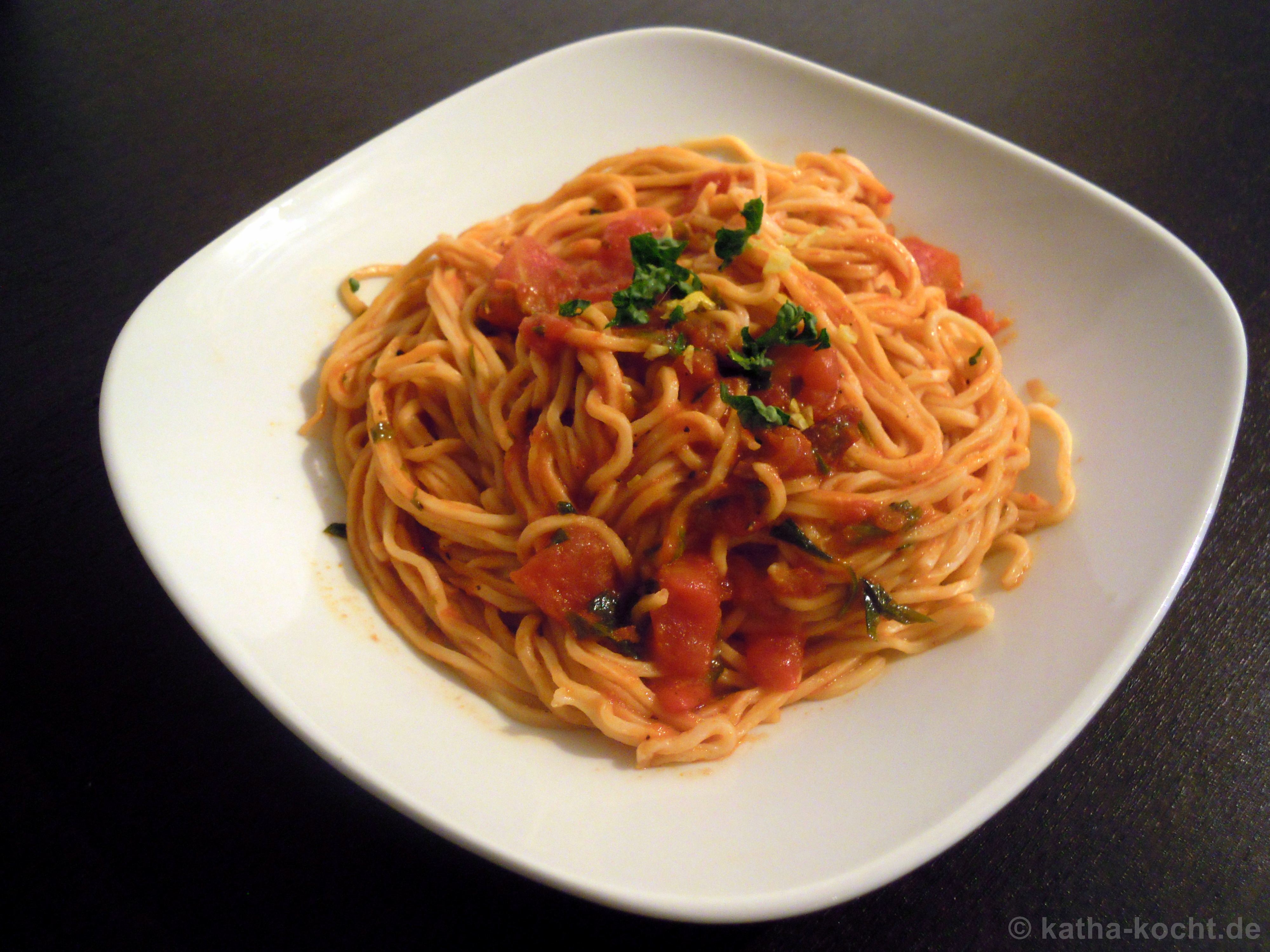Spaghetti Arrabbiata - Katha-kocht!