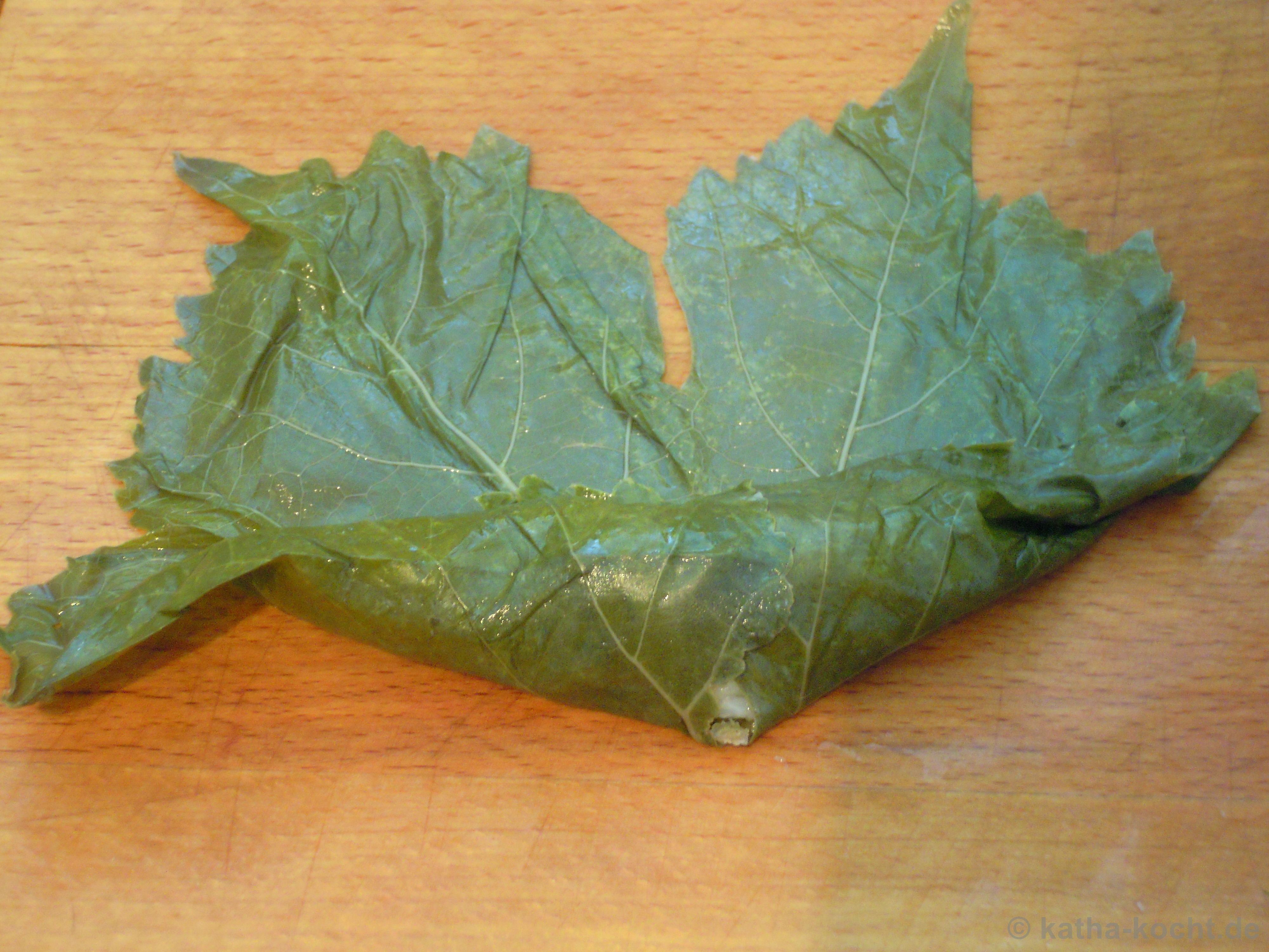 Geschnetzeltes nach Gyrosart mit gefüllten Weinblättern und Tsatziki ...