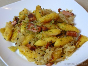 Schupfnudel Pfanne Mit Sauerkraut Katha Kocht