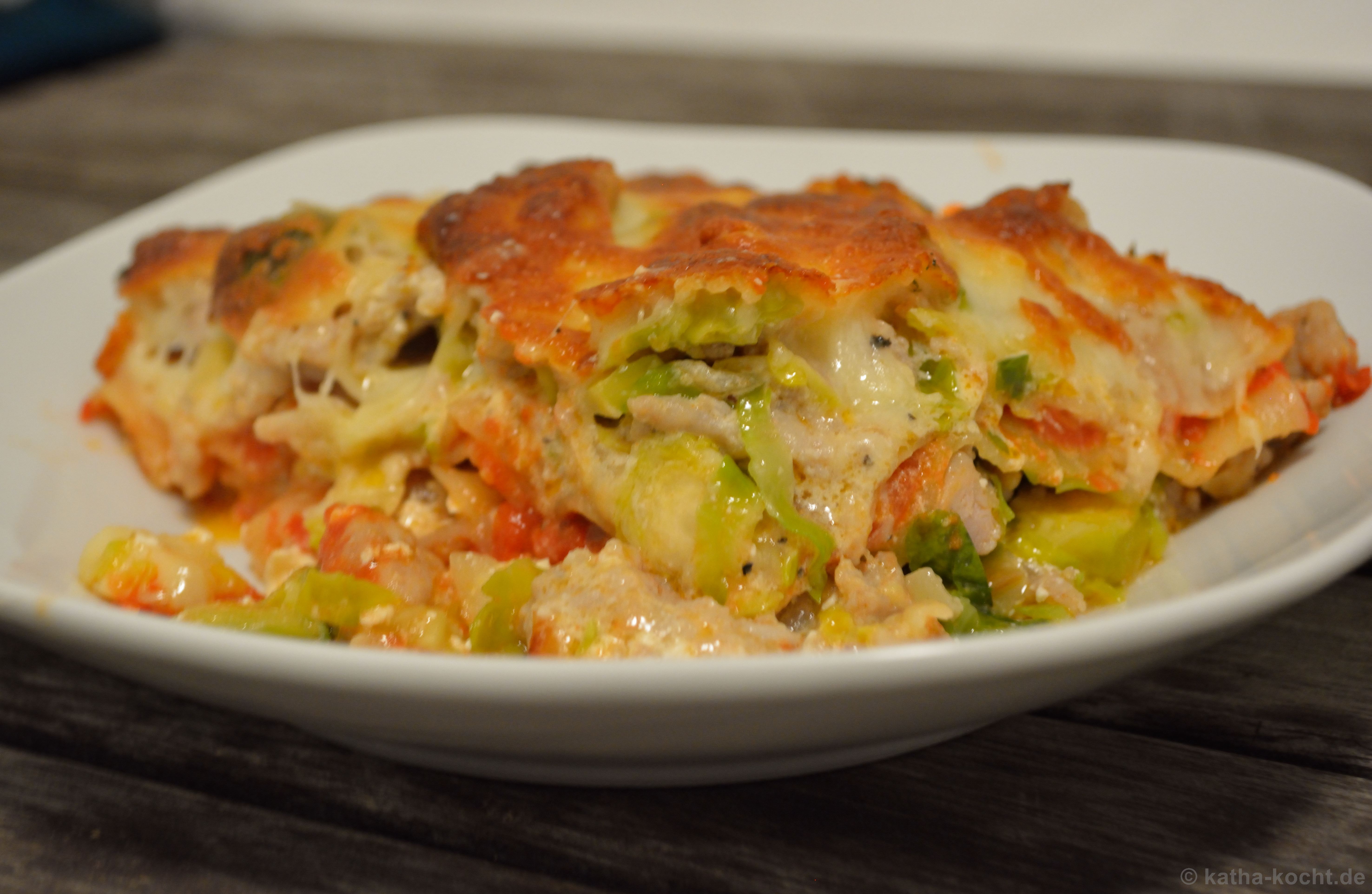 Hähnchen-Rosenkohl Lasagne - Katha-kocht!