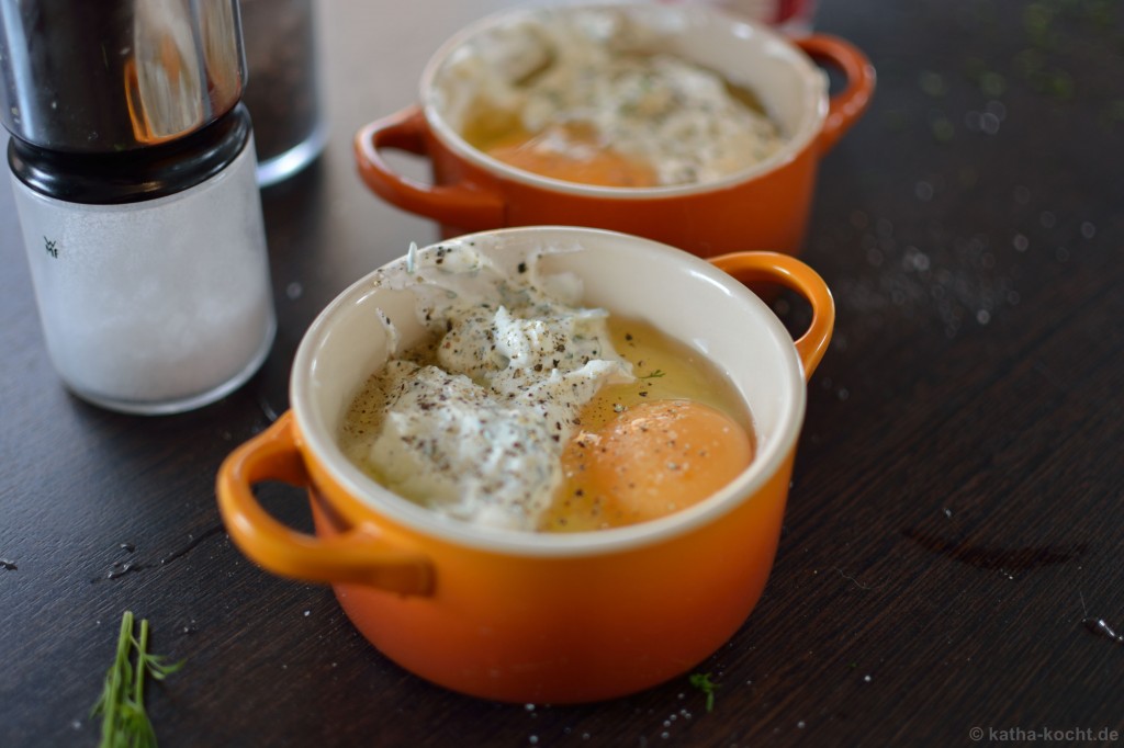 Eier im Näpfchen mit Lachs - Katha-kocht!