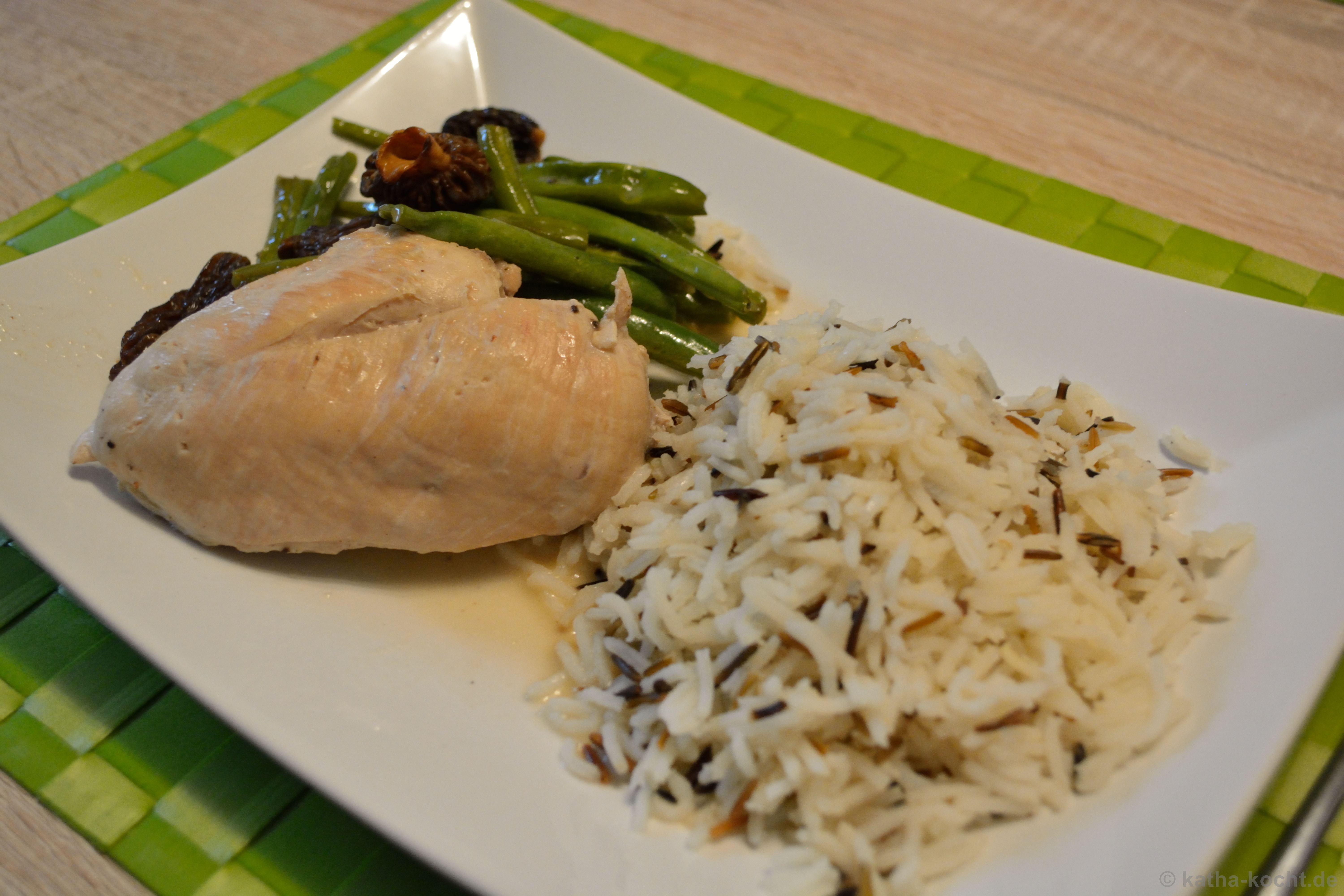 Hähnchen mit Morcheln in Sherry-Sauce - Katha-kocht!