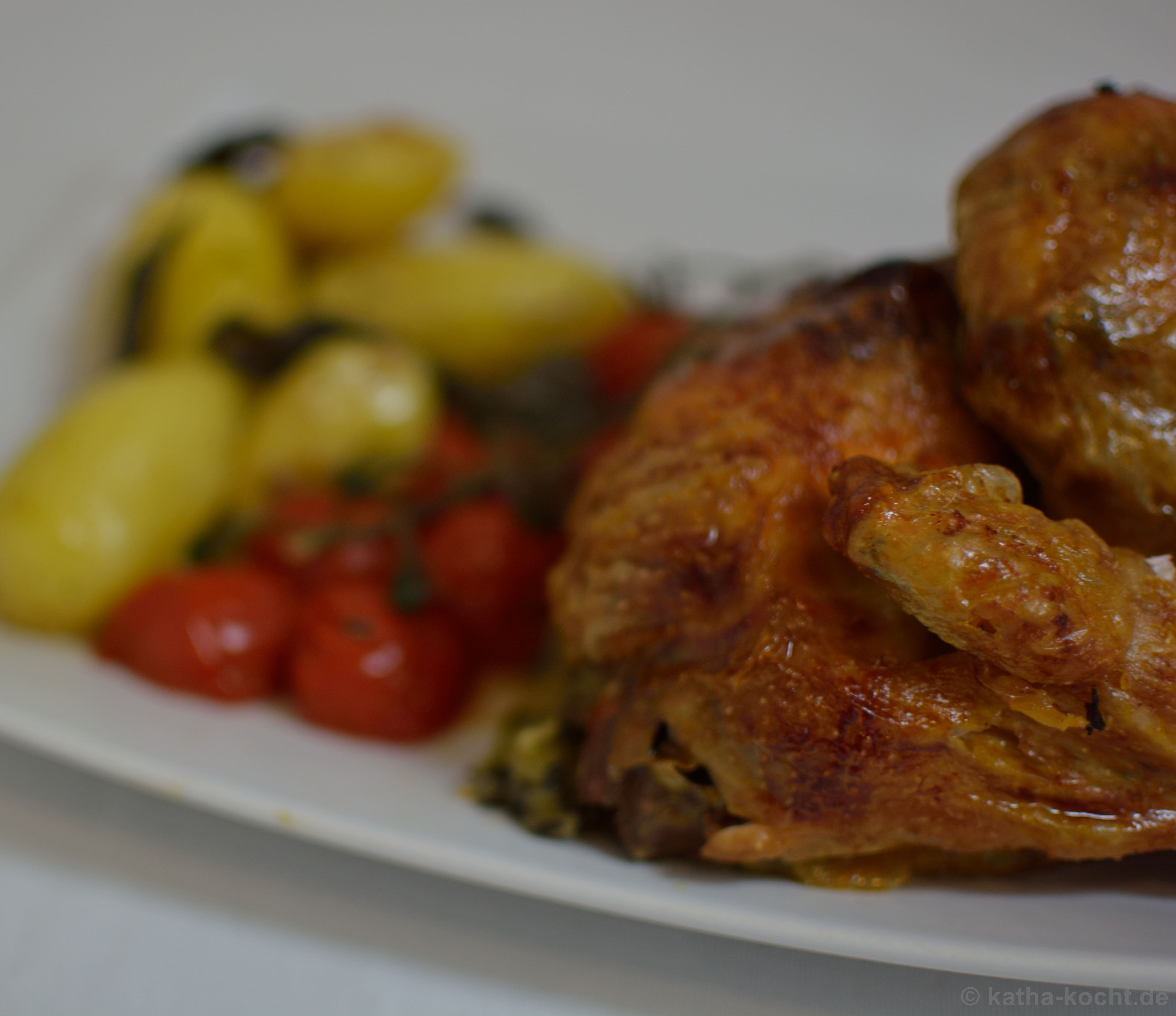 Salbei Brathähnchen und Lavendel-Butter - Katha-kocht!