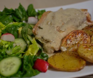 Kaninchen mit crémiger Senfsauce