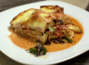 Zucchini-Tomaten Lasagne