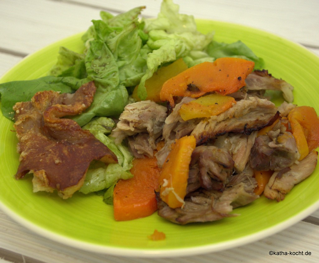 Eisbein mit Kürbis aus dem Ofen - Katha-kocht! Eisbein mit Kürbis aus dem Ofen - Katha-kocht!