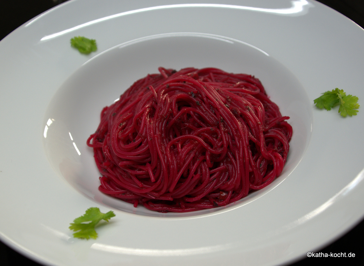 Rote Bete Spaghetti Mit Asia Note Katha Kocht