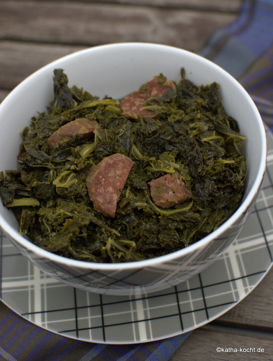 Grünkohl mit Salami - Katha-kocht!