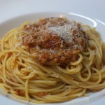 Spaghetti mit Thunfischsauce