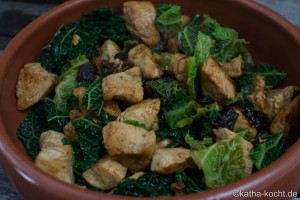 Hähnchen mit Wirsing