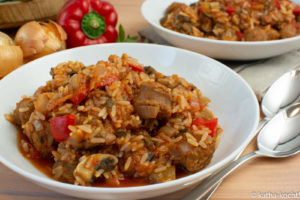 Paprika-Reistopf mit Chorizo