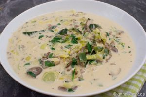 Käse-Lauch Suppe