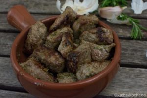 Tapas - Rind mit Knoblauch