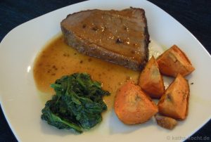 Rinderbraten mit Süßkartoffeln