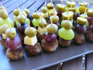 Deutsche Tapas - Party-Bouletten Spießchen