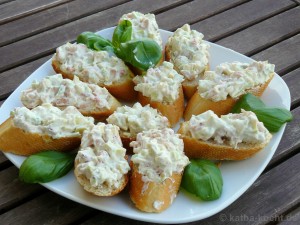 Tapas - Avocado-Krabben Schnittchen