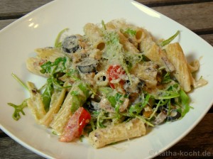 Penne mit Ziegenkäse