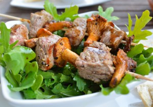 Tapas - Steak-Pfifferling Spieße