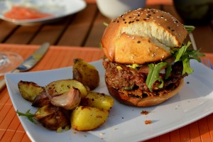 Burger im italienischen Stil - italienische Burger