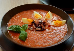 Salmorejo mit gebackenen Tomaten