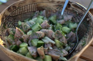 Knackig frischer Matjessalat Knackig frischer Matjessalat