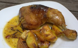 Süß-scharfe Hähnchenkeulen Süß-scharfe Hähnchenkeulen