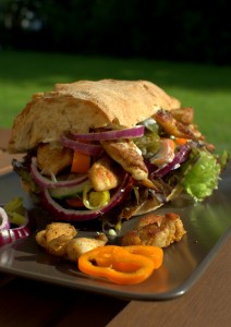 Mexikanisches Hähnchensandwich