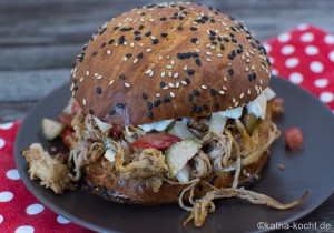 Pulled Calf Burger mit Kapern