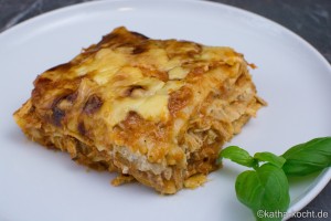 Hähnchenlasagne mit Steinpilzcreme Hähnchenlasagne mit Steinpilzcreme