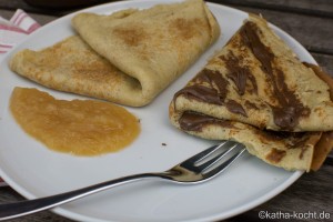 Mascarpone Pfannkuchen zum Frühstück Pfannkuchen mit Mascarpone