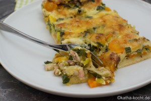 Lauch-Karotten Kuchen