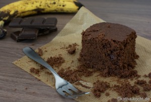 Schoko-Bananen Würfel