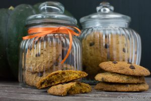 Chocolate Chips Kürbis Cookies