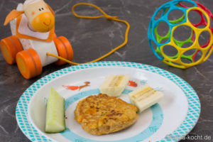 Gemüse-Pancakes für Babys