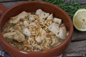 Tapas - Zitronen-Rosmarin Hähnchen in Weißwein Jus