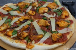 Hähnchen-Spinat Pizza