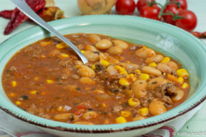 Schnelles Chili con Carne mit weißen BOhnen