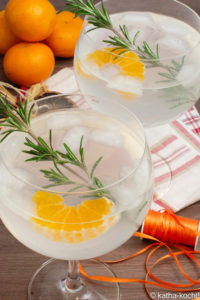 Weihnachtlicher Mandarinen Gin Tonic